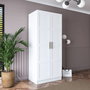 Hanah Home Armario Blanco con Estanterías